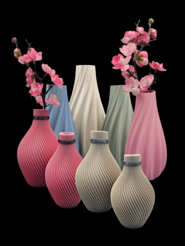 Unieke 3D-geprinte Vazen