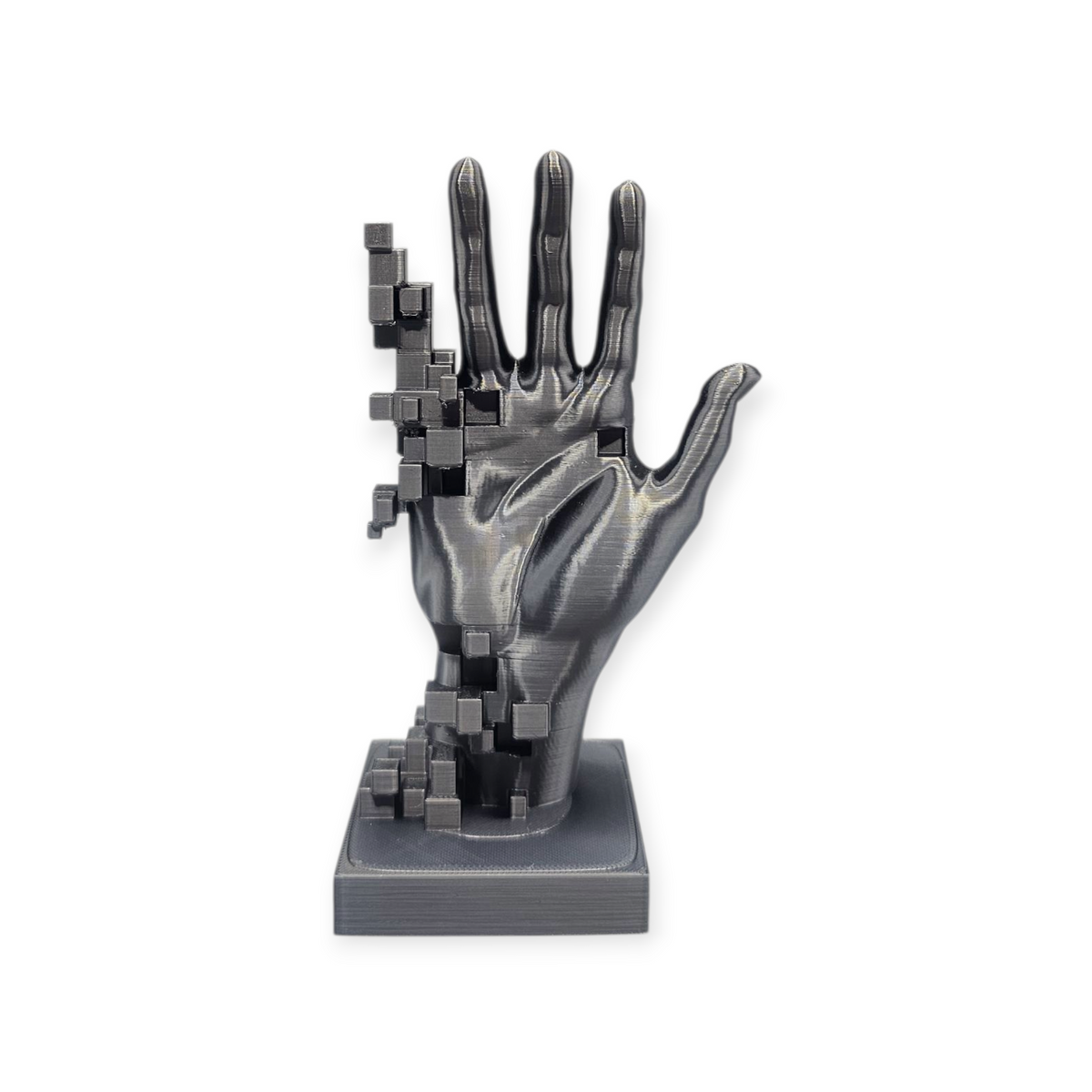Pixel Touch - Abstract 3-D geprint handbeeld - modern