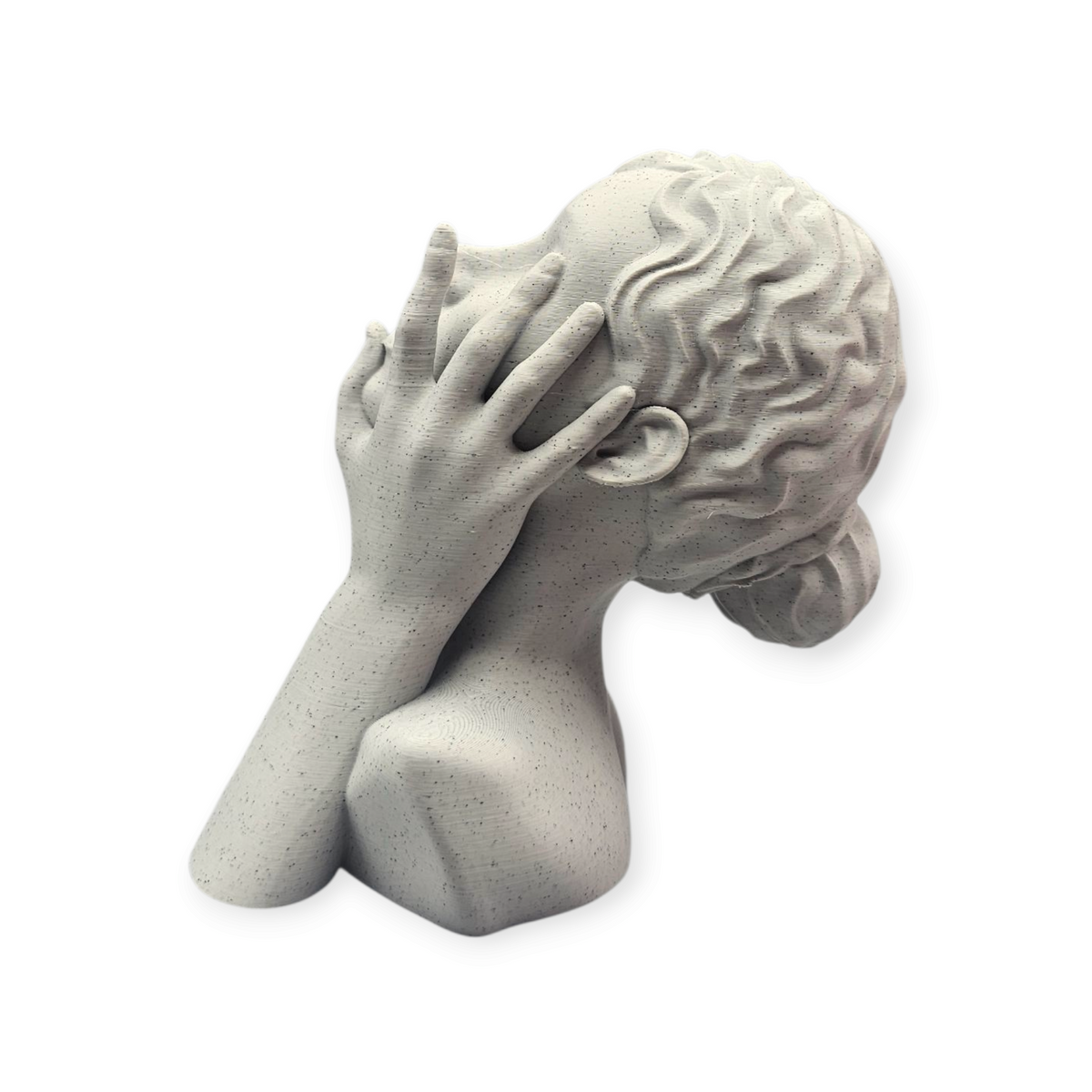 3D-geprint kunst beeld Passion in stonelook | Modern decoratief beeld vol emotie