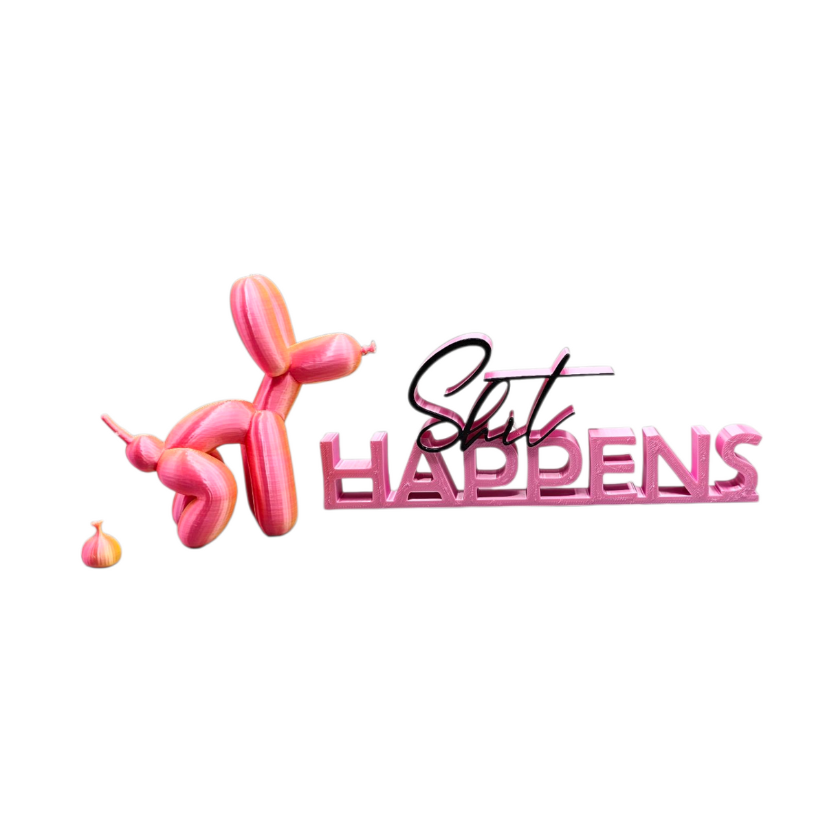Shit Happens lettering - decoratie