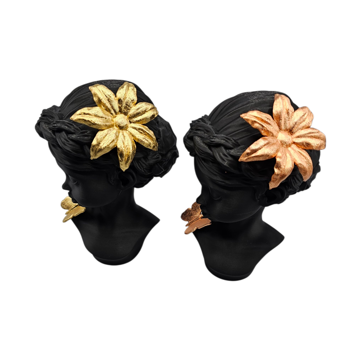 Luxury Layerzz – Midnight Bloom - Rose Gold Edition - kunstbeeld