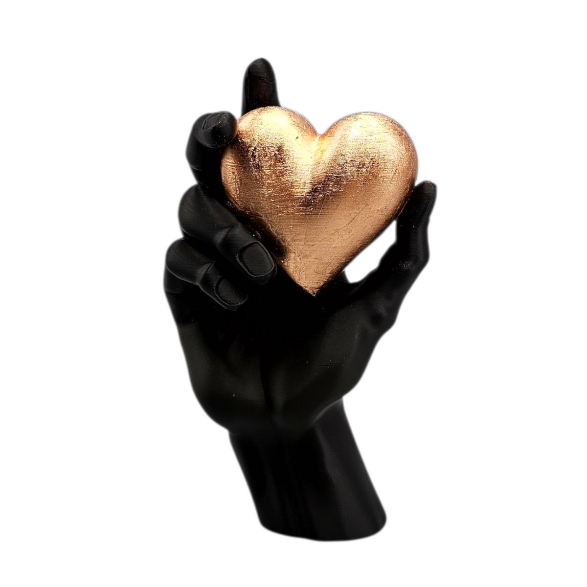 Luxury Layerzz – Eternal Heart Sculpture | Rose Gold Edition - 3d geprint - duurzaam - woondecoratie