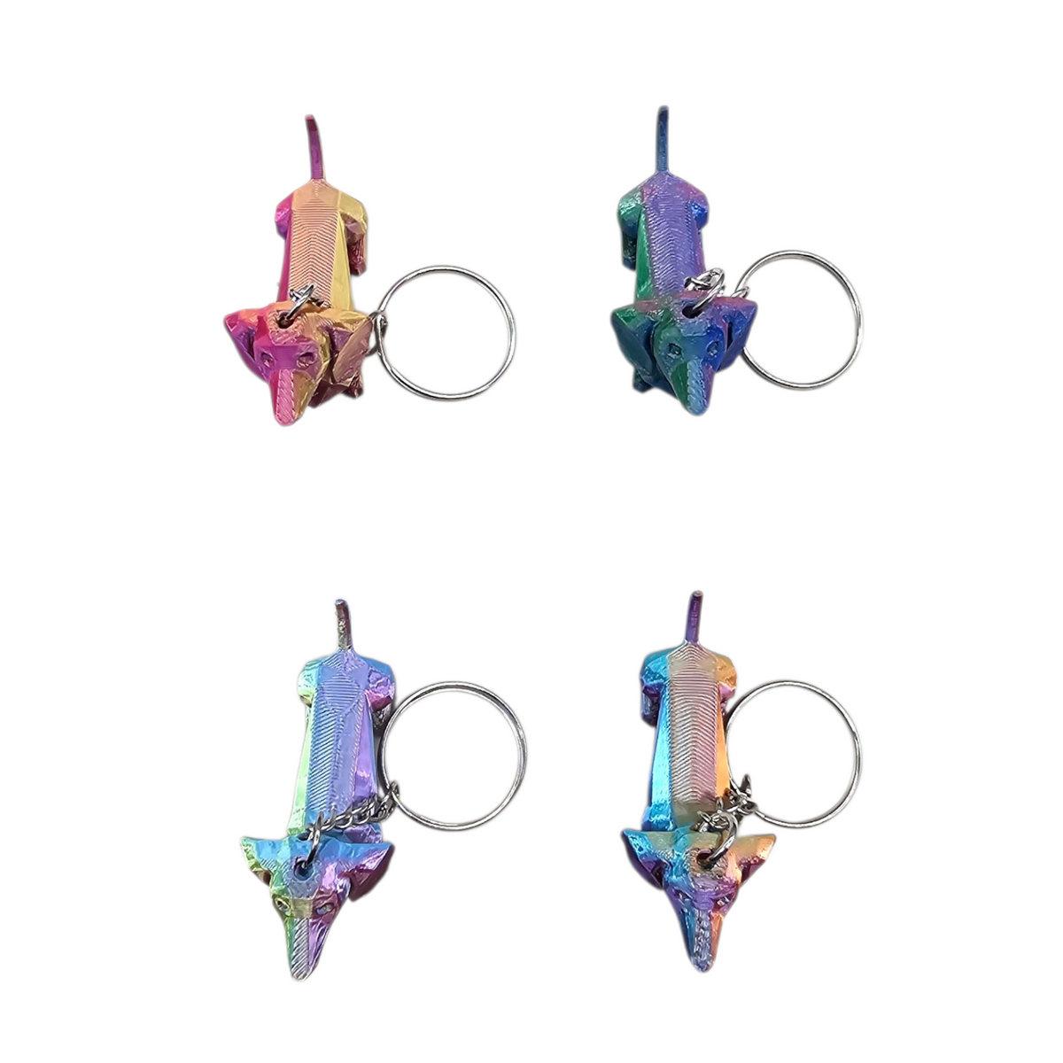 Teckel Sleutelhanger – kleurrijk & uniek - diverse kleuren