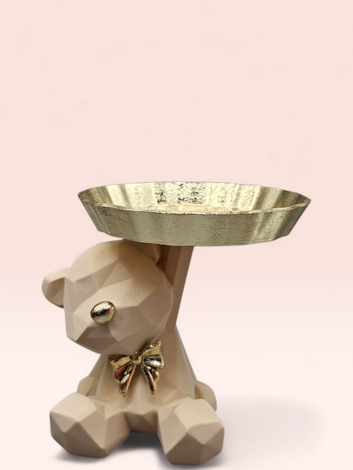 Luxury Layerzz – Teddy Tray | Beige & Gold