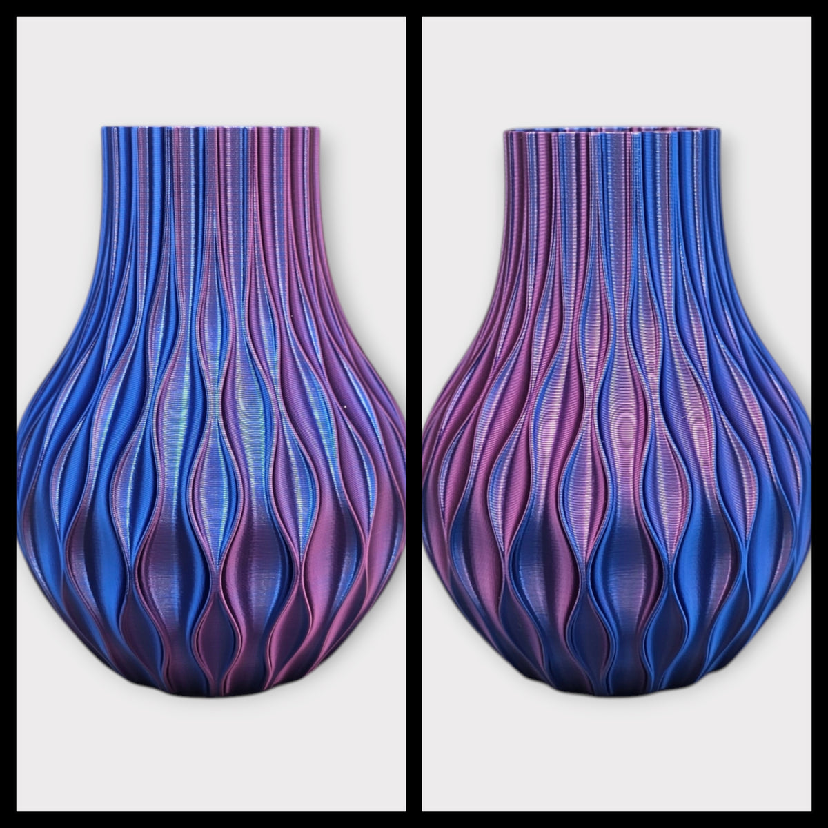 Opaal meerkleurige 3D geprinte vaas