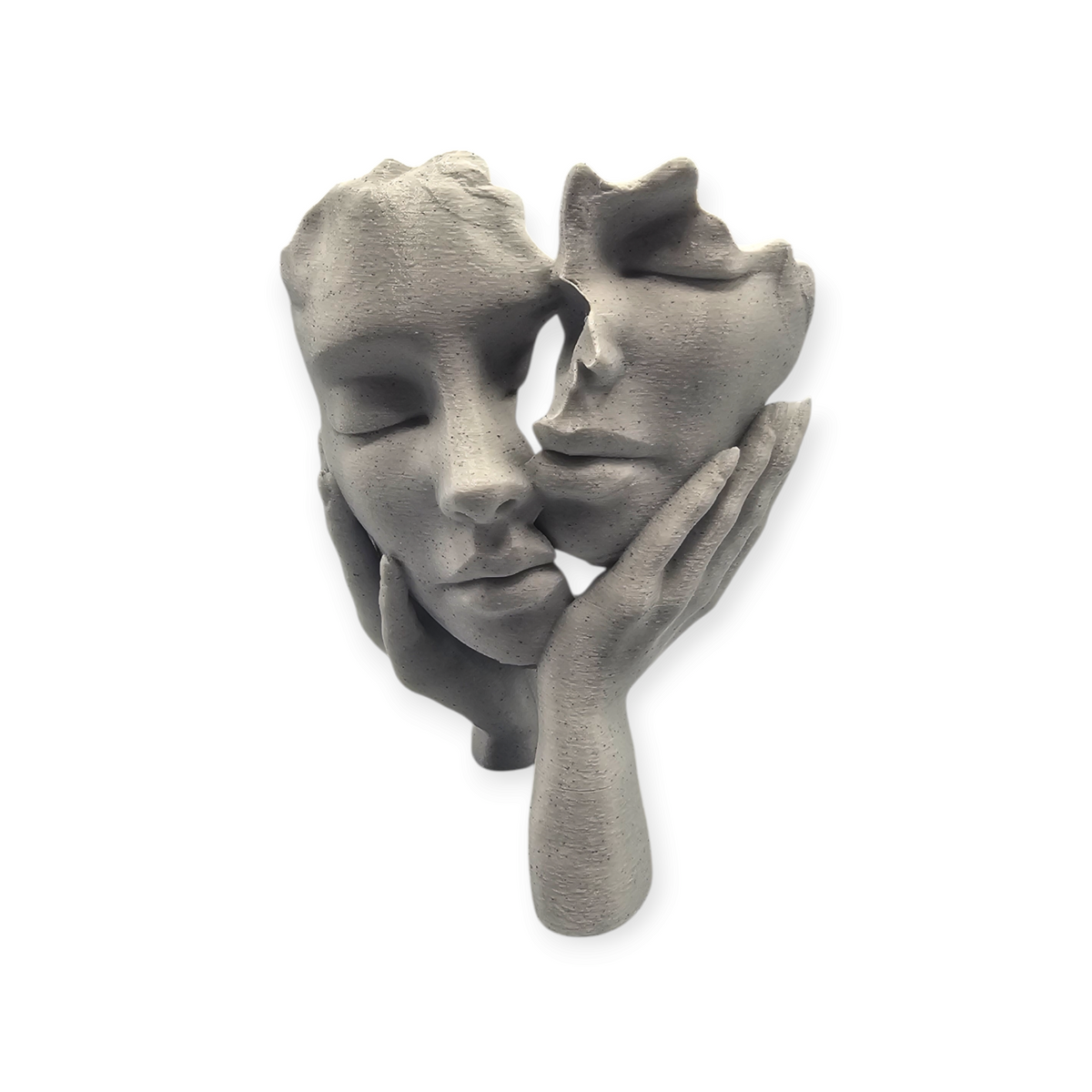 Embrace of souls- 3-D geprint beeld in stonelook 15 cm