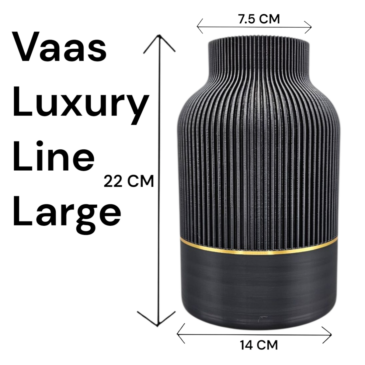 Luxury Layerzz – Luxury Line Vase | Gold Accent - homedecoration - 2 maten