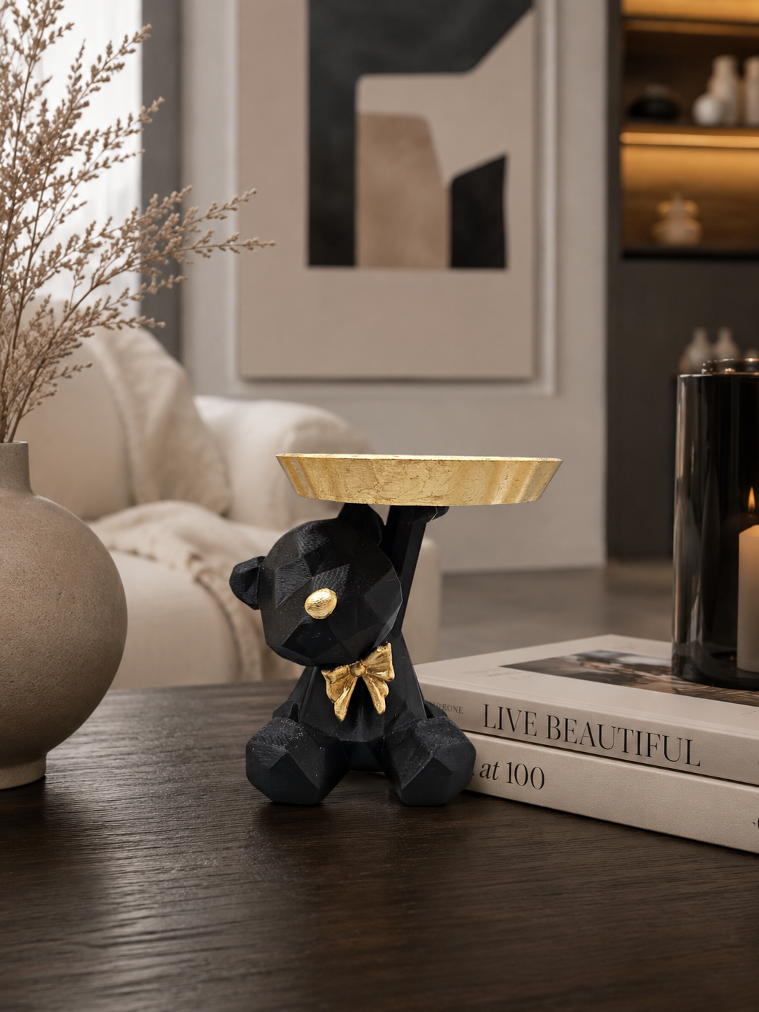 Luxury Layerzz – Teddy Tray | Black champagne Gold