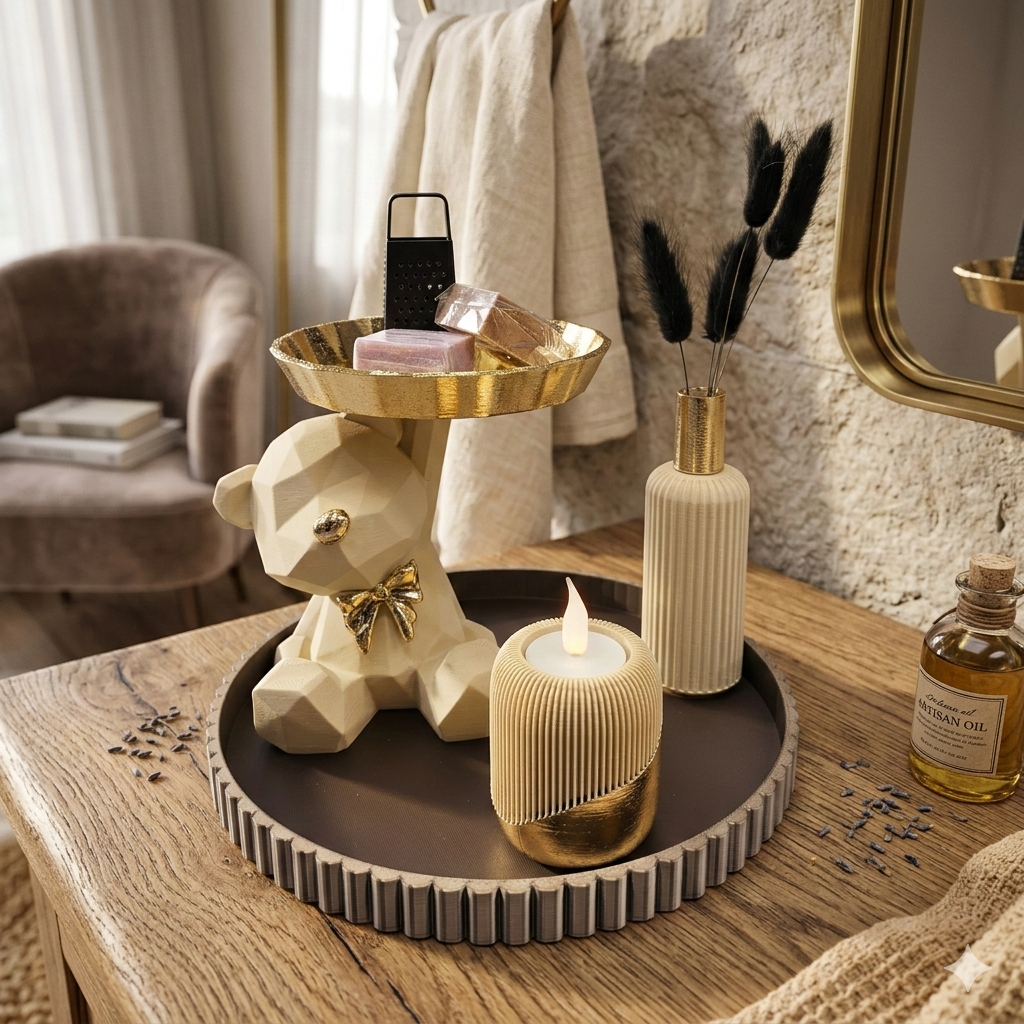 Luxury Layerzz – Teddy DeLuxe beige of zwart met goud - handgemaakt