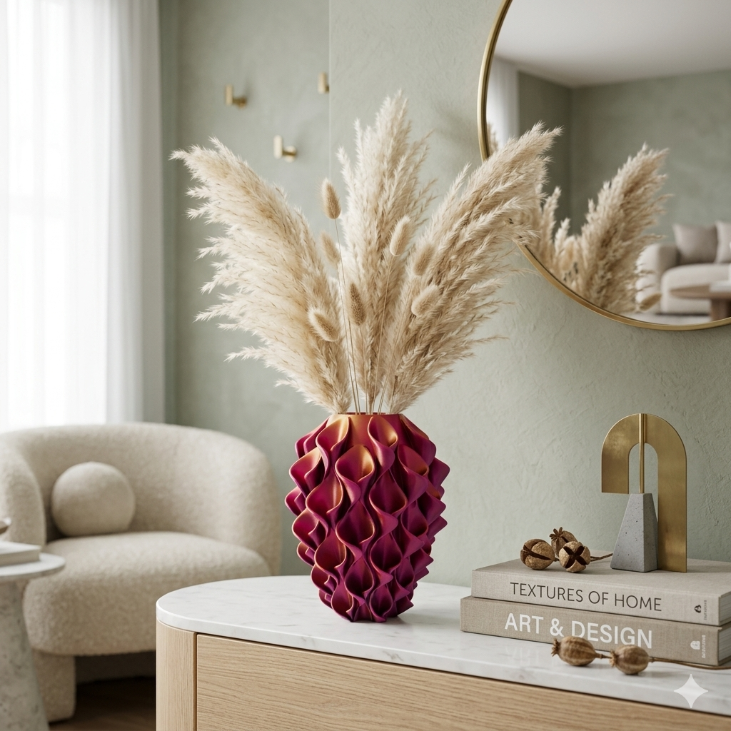 Florea Unieke 3D geprinte Design vaas