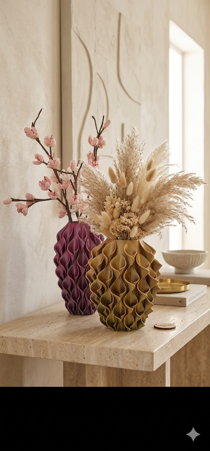 Flora - 3D geprinte Design vaas