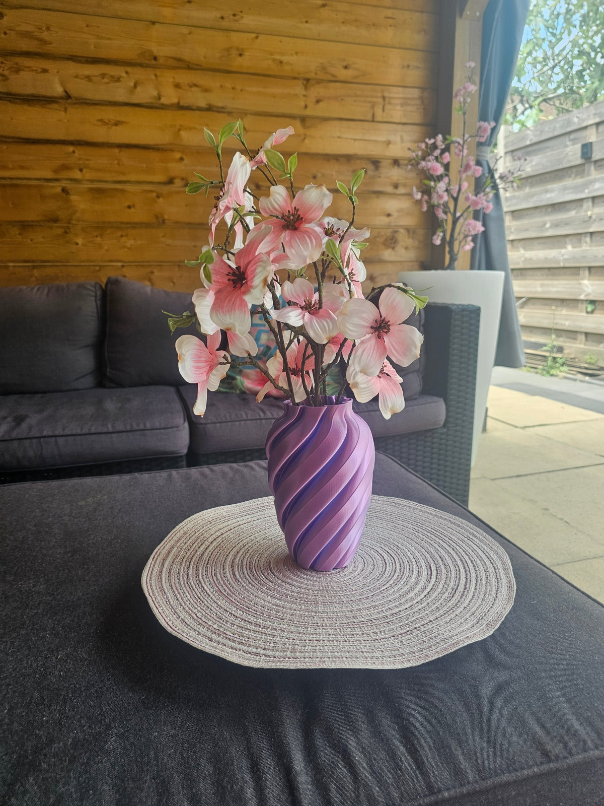Zirkoon - 3D Geprinte Design Vaas Voor Droogbloemen