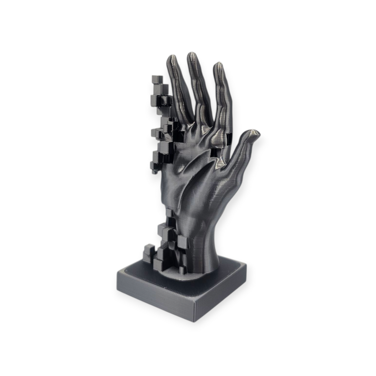 Pixel Touch - Abstract 3-D geprint handbeeld - modern