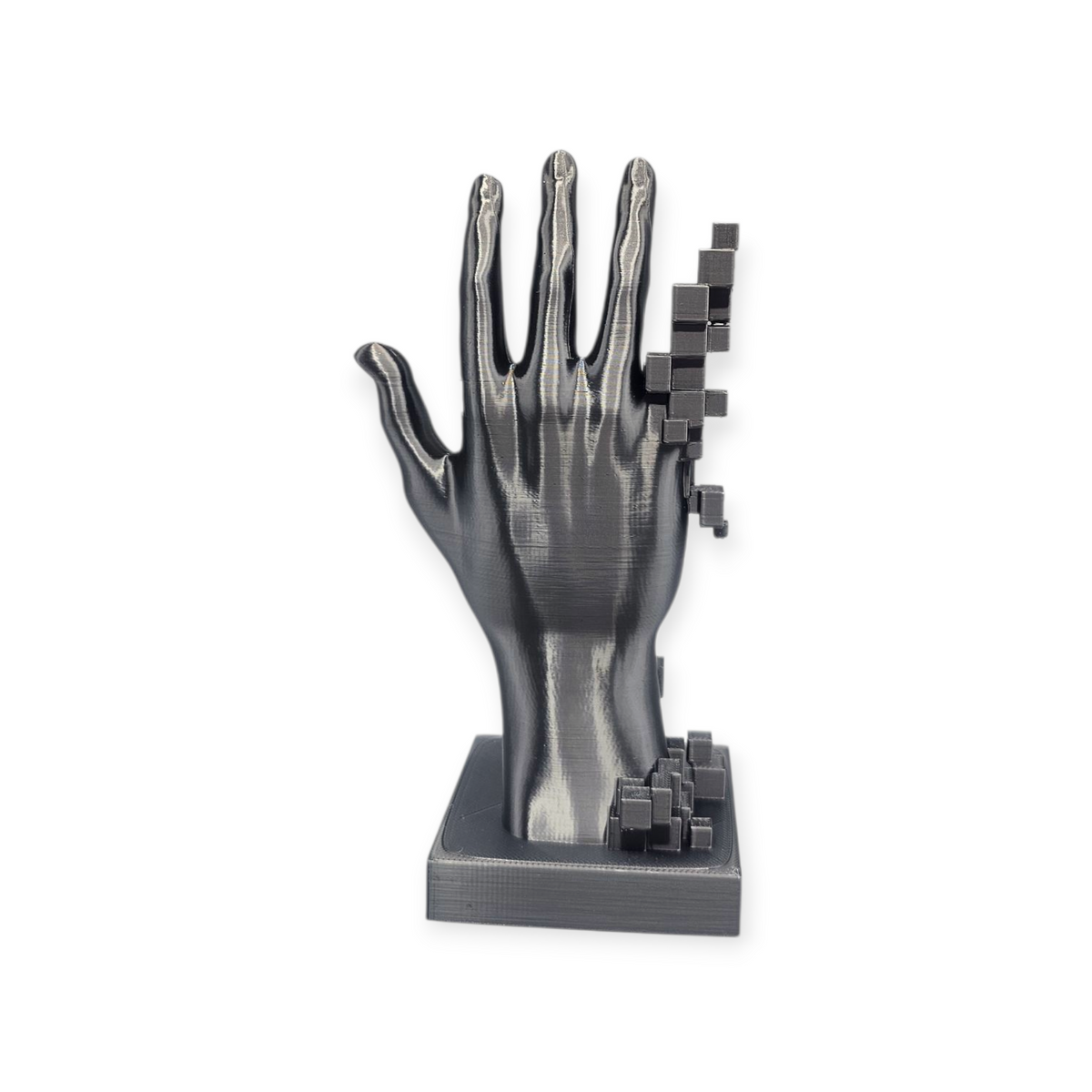 Pixel Touch - Abstract 3-D geprint handbeeld - modern