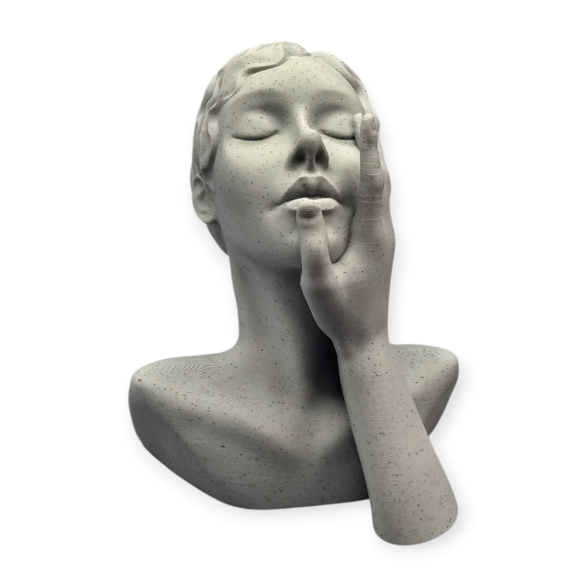 3D-geprint kunst beeld Passion in stonelook | Modern decoratief beeld vol emotie