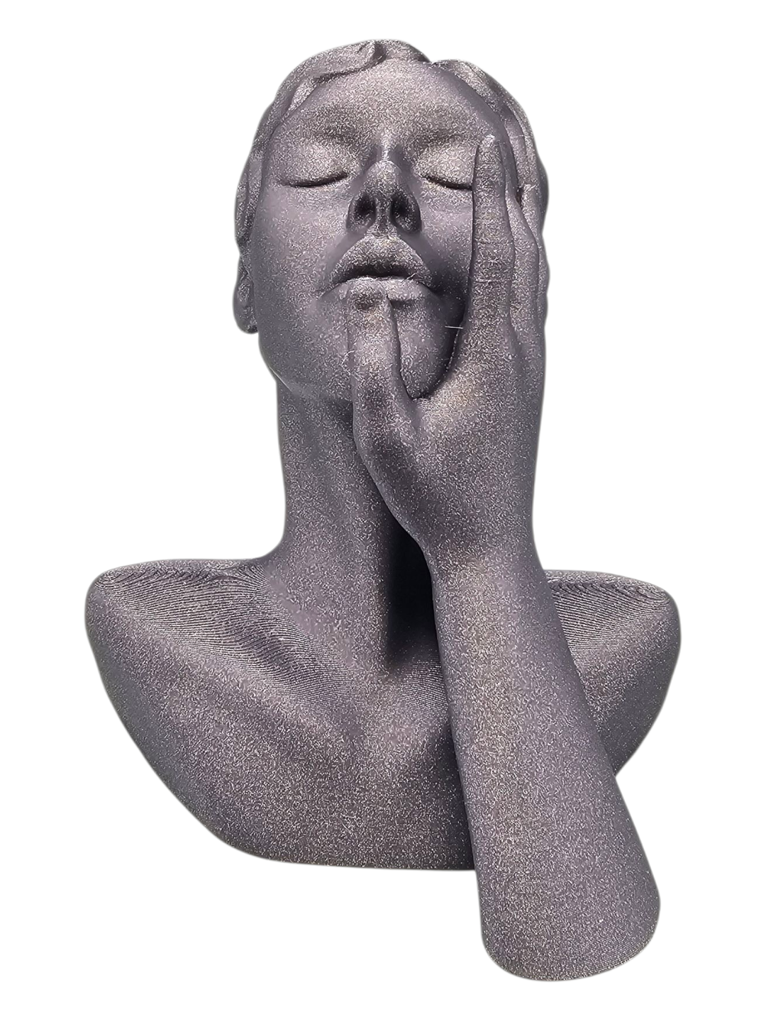 3D-geprint kunst beeld Passion in stonelook | Modern decoratief beeld vol emotie