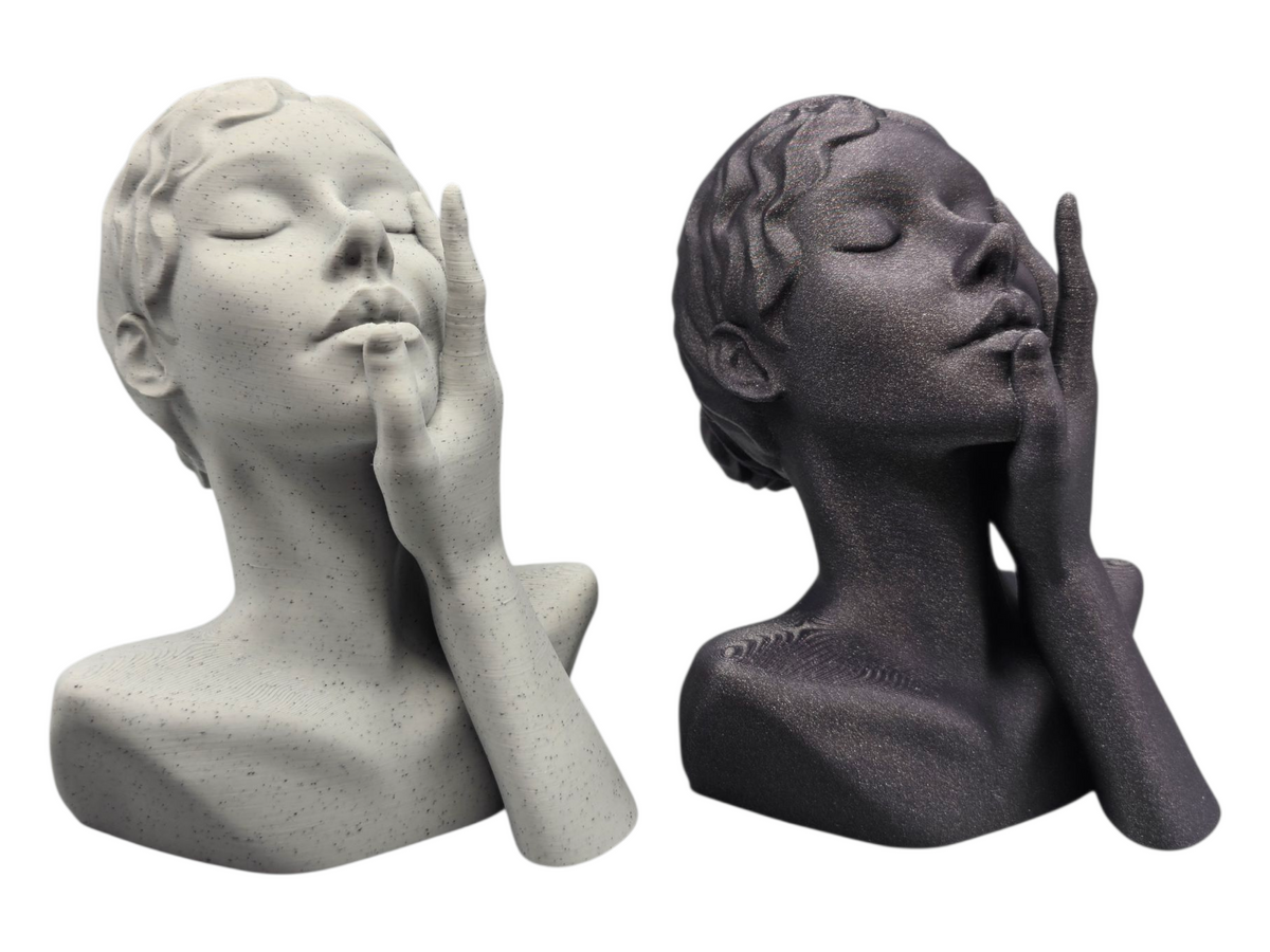 3D-geprint kunst beeld Passion in stonelook | Modern decoratief beeld vol emotie