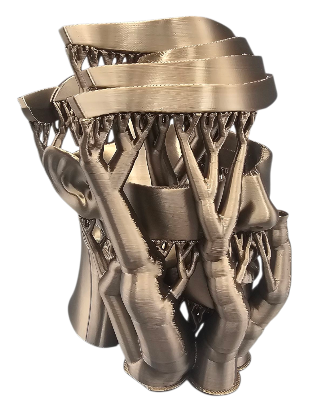 Layerzz unpeeled - 3D geprint kunstbeeld 2 maten diverse kleuren