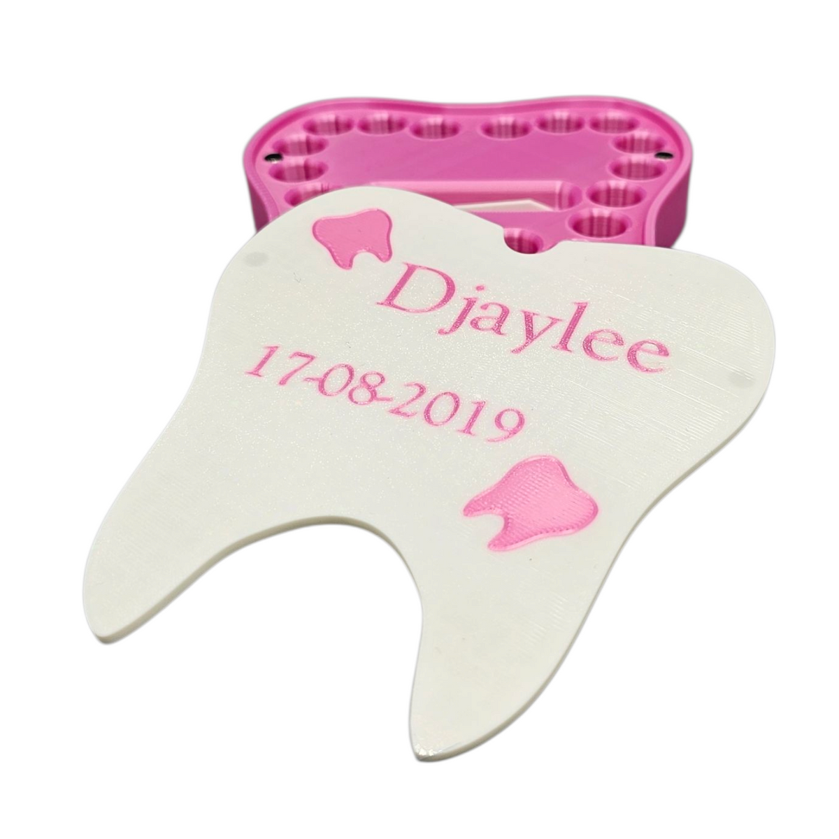 Gepersonaliseerd Tanden Bewaardoosje – Melktanden Herinneringsdoos - cadeau - duurzaam 3D geprint