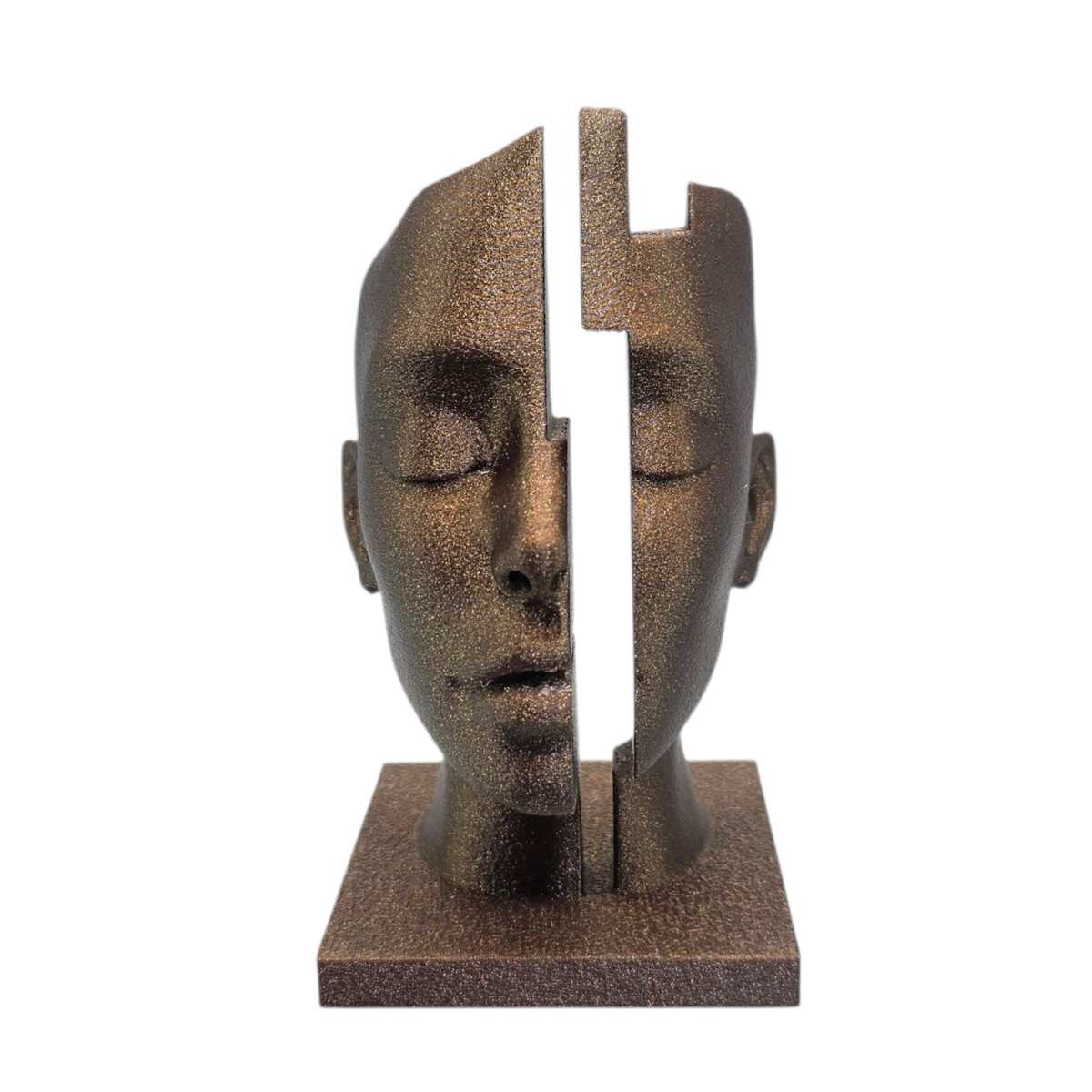 The split mind- Modern abstract beeld in diverse kleuren en 2 maten