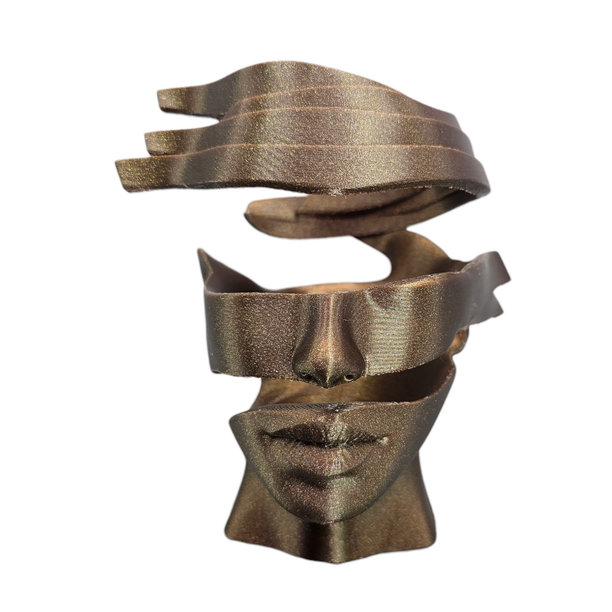 Layerzz unpeeled - 3D geprint kunstbeeld 2 maten diverse kleuren
