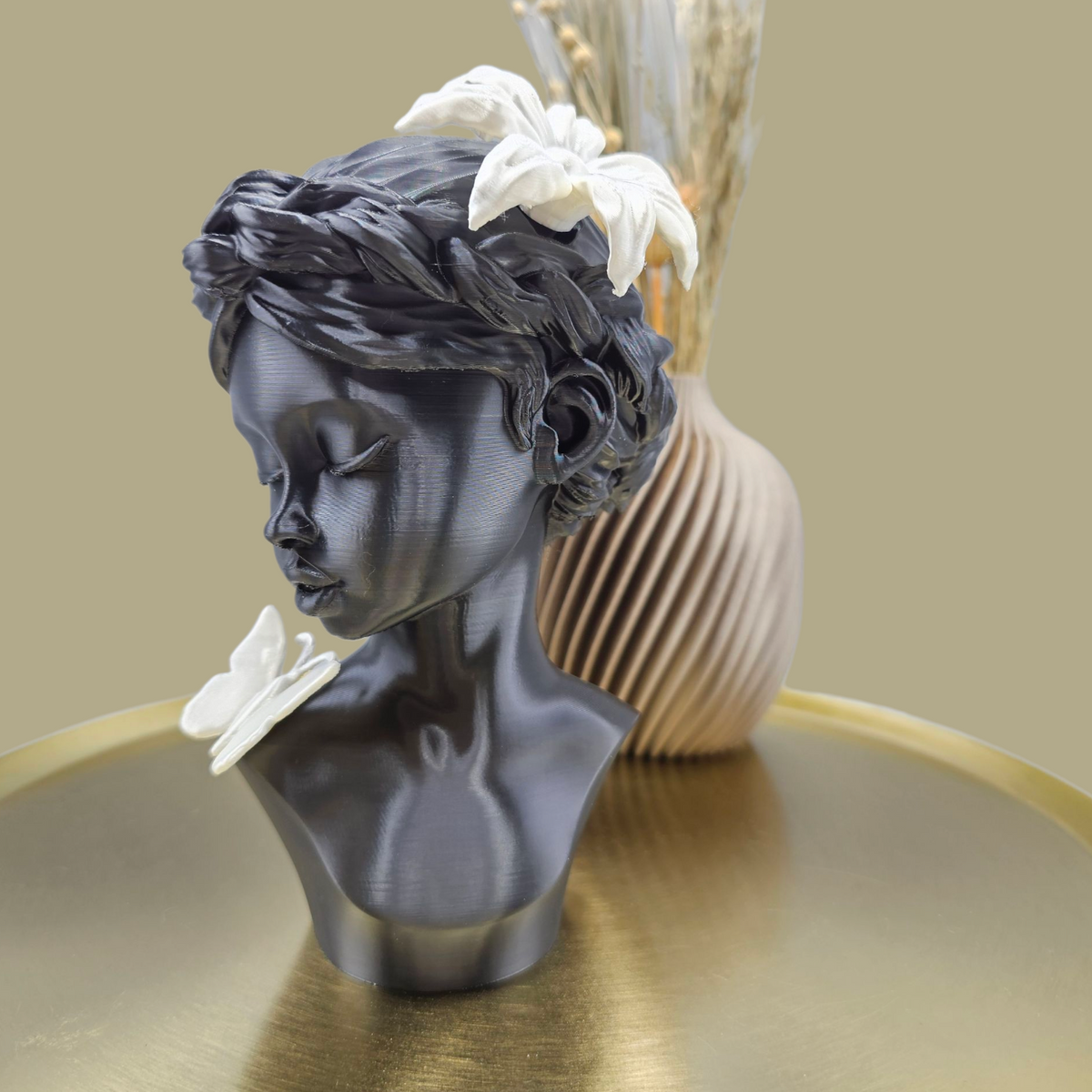 Midnight Bloom kunstbeeld - decoratief beeld - 18cm