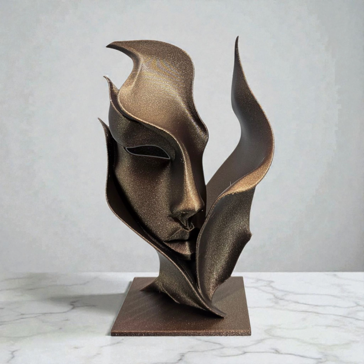 Kunstbeeld - Flame - abstract - 3D print - 2 beschikbare maten meerdere kleuren