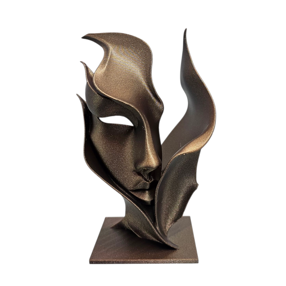 Kunstbeeld - Flame - abstract - 3D print - 2 beschikbare maten meerdere kleuren
