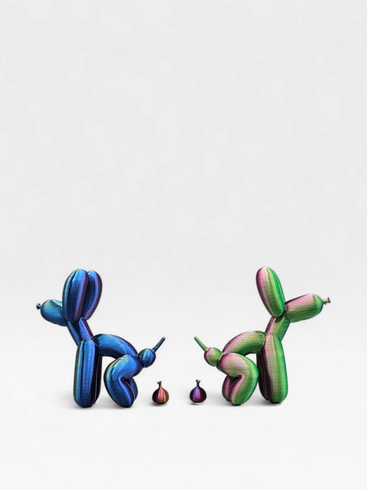 Ballon hondje poepend - 3D geprint - grappig - trendy