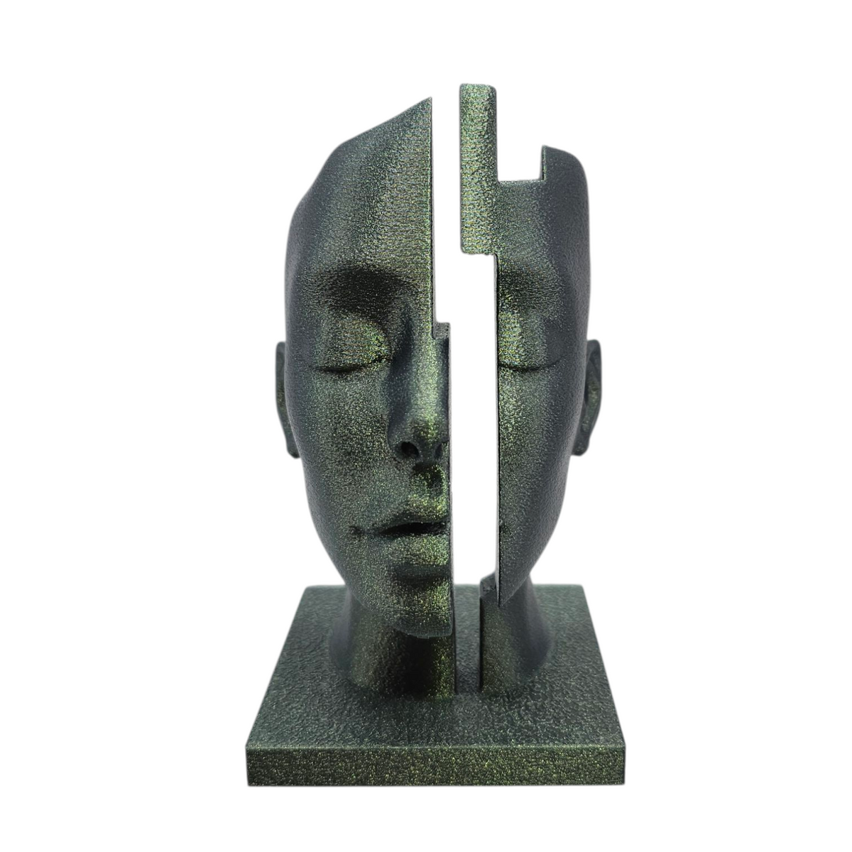 The split mind- Modern abstract beeld in diverse kleuren en 2 maten