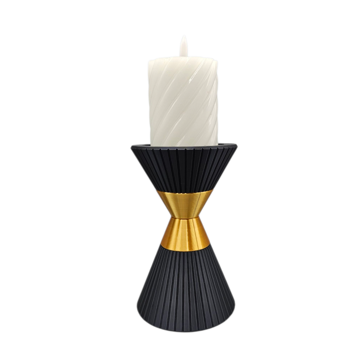 Luxury Layerzz – Sculptural Candle Holder | Copper or Gold Accent - homedecoration