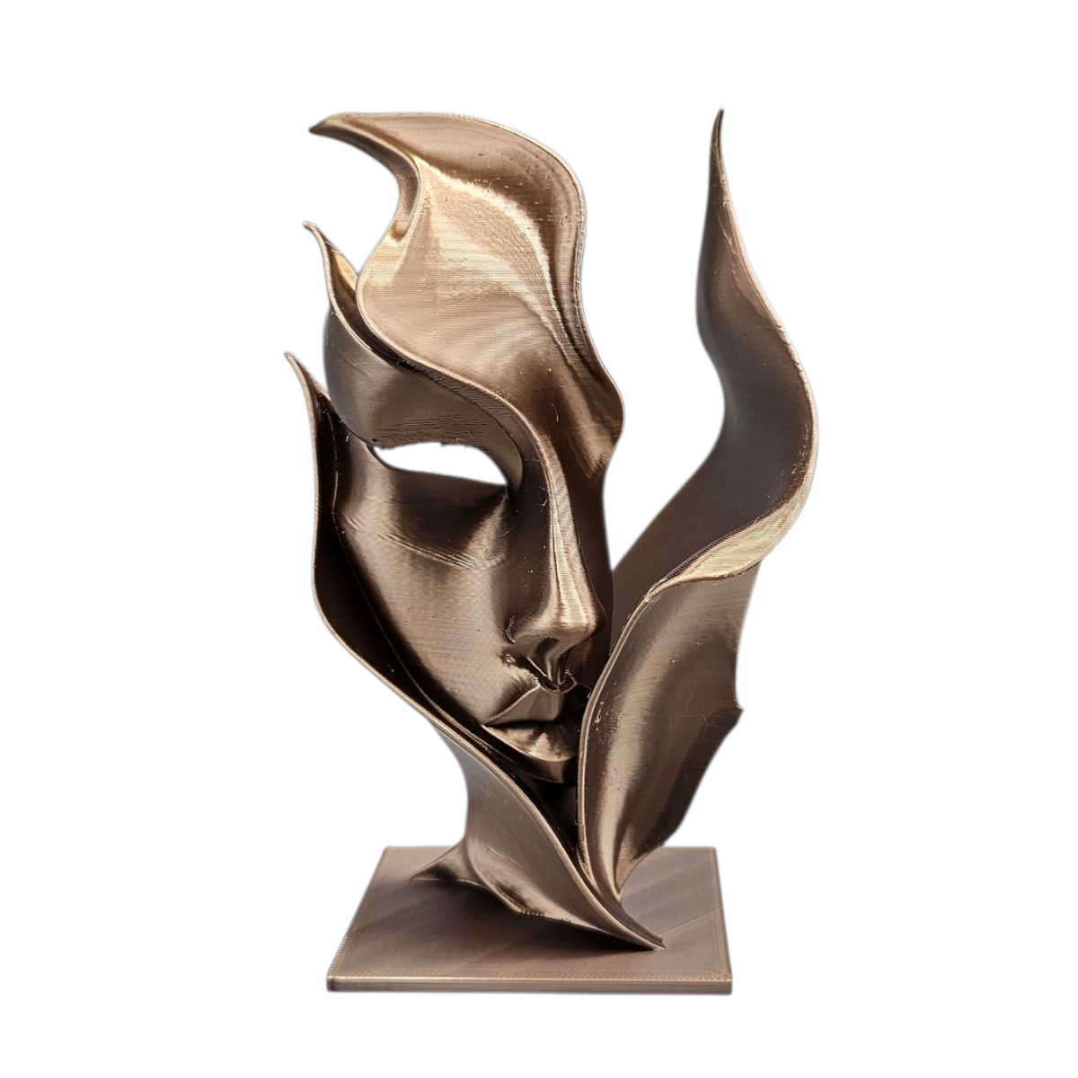 Kunstbeeld - Flame - abstract - 3D print - 2 beschikbare maten meerdere kleuren