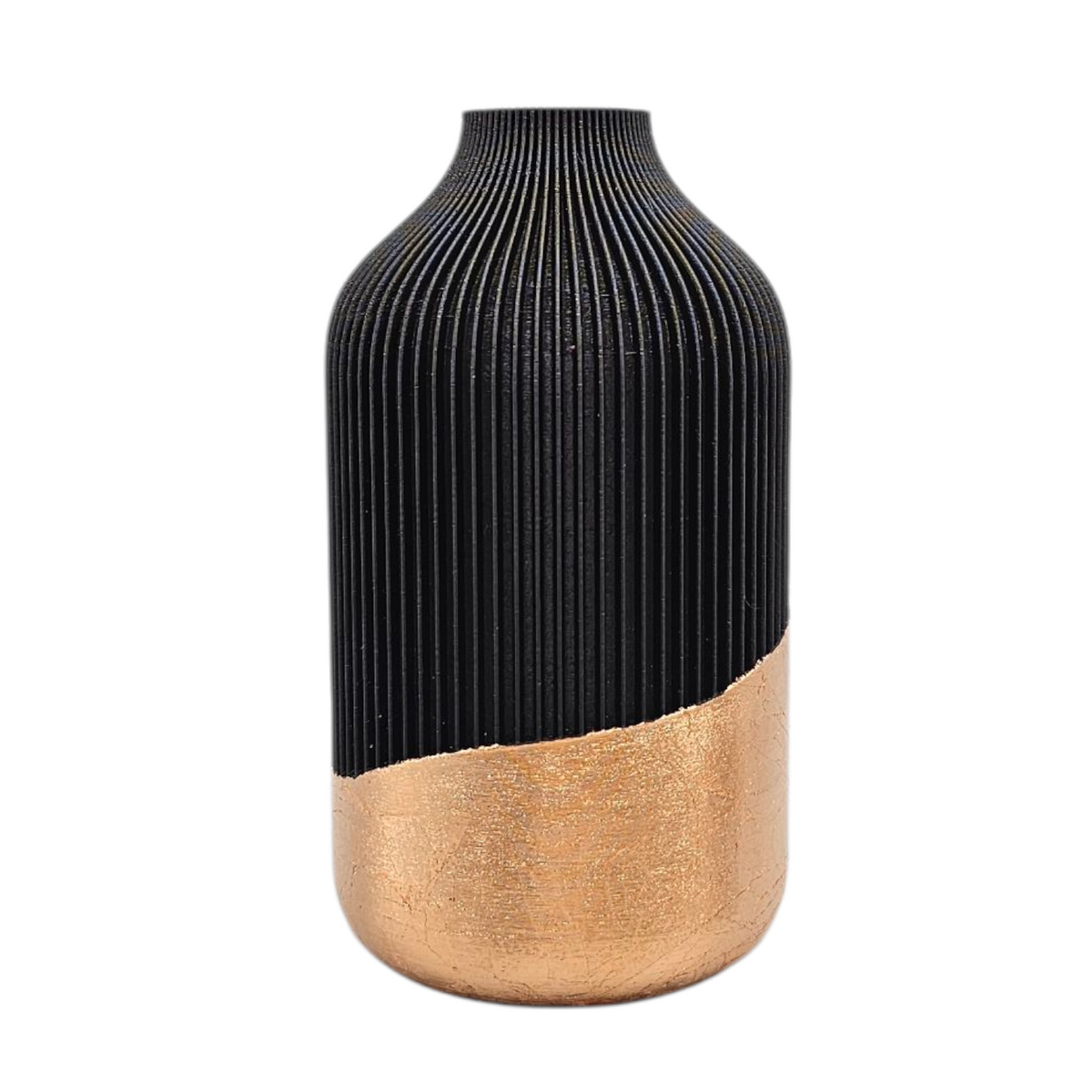 Luxury Layerzz – Golden Leaf Vase | Rose Gold & Gold - huisdecoratie