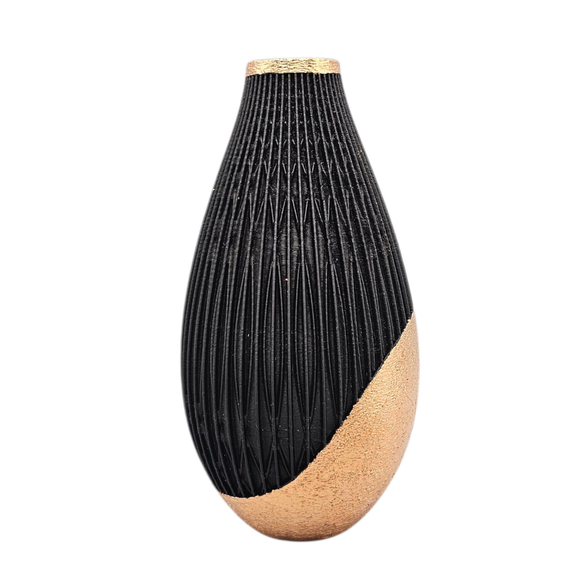 Luxury Layerzz – Elle Vase | Gold Leaf & Rose Gold - 3d geprinte vaas - duurzaam - handgemaakt