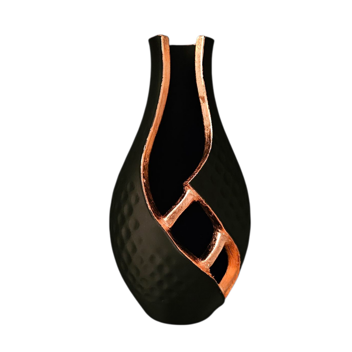 Luxury Layerzz – Golden Rift Vase -Gold & Rose Gold Accent - decoratie