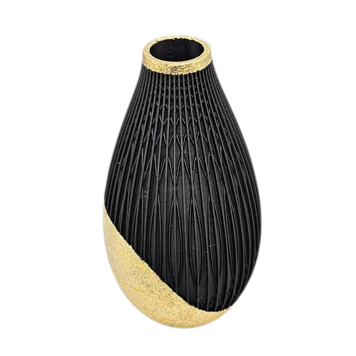 Luxury Layerzz – Elle Vase | Gold Leaf & Rose Gold - 3d geprinte vaas - duurzaam - handgemaakt