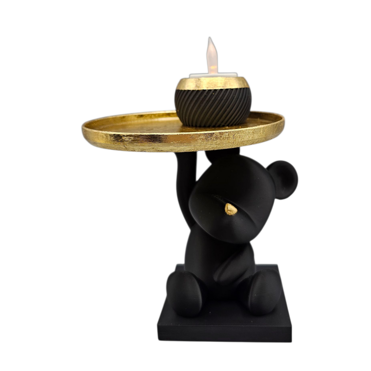 Luxury Layerzz – Bear Tray Figure | Gold Accent