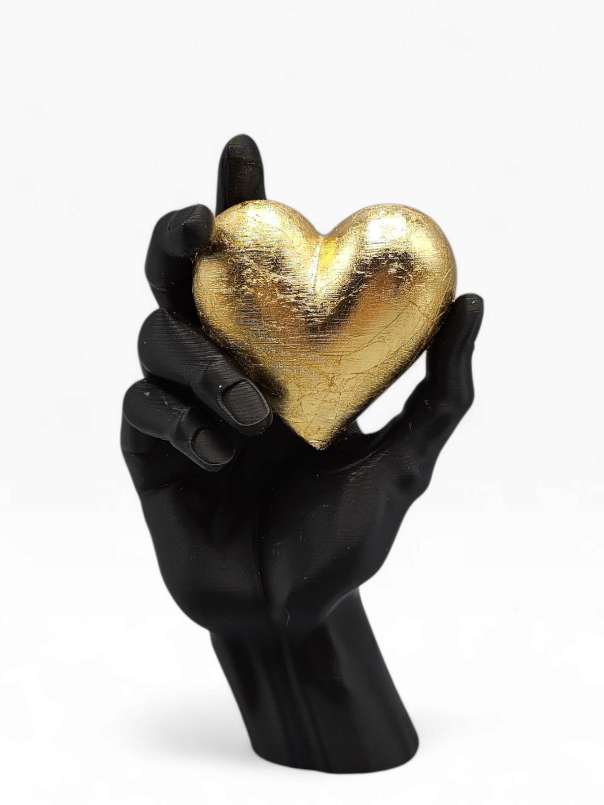 Luxury Layerzz – Eternal Heart Sculpture | Gold Edition - 3d geprint - duurzaam - woondecoratie