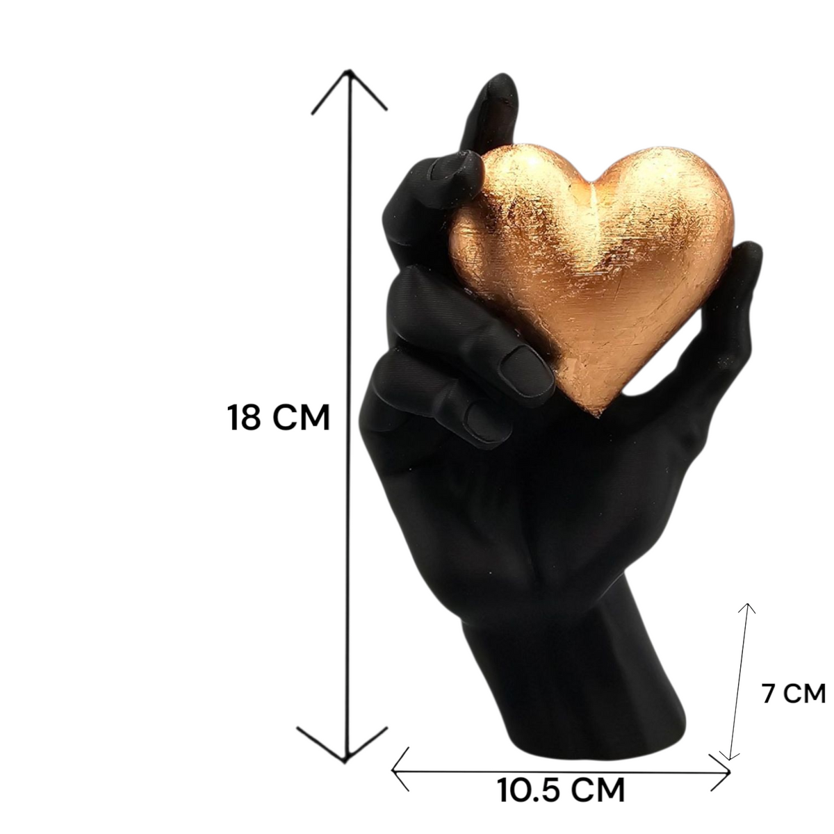 Luxury Layerzz – Eternal Heart Sculpture | Rose Gold Edition - 3d geprint - duurzaam - woondecoratie