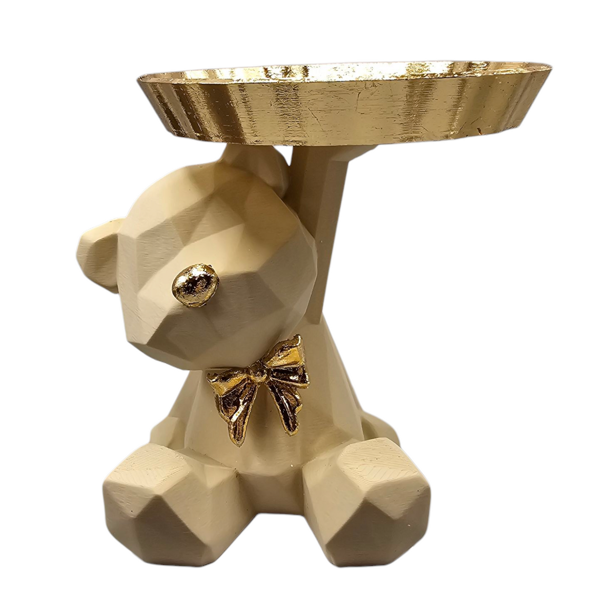 Luxury Layerzz – Teddy Tray | Beige & Gold