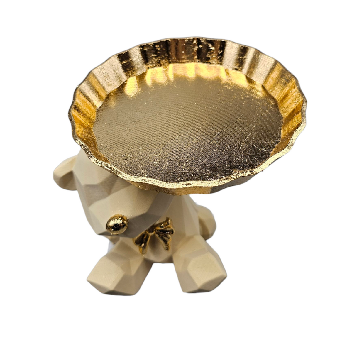 Luxury Layerzz – Teddy Tray | Beige & Gold