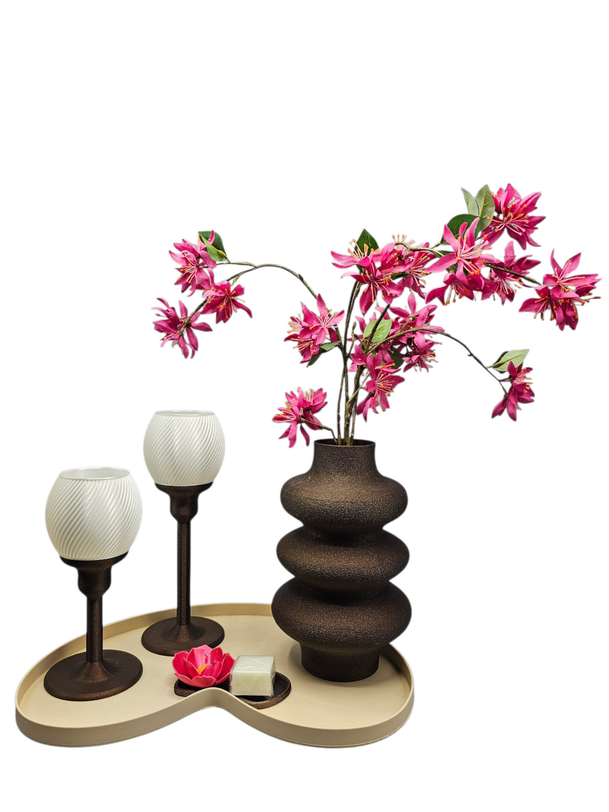 Complete Luxe Woondecoratie Set — Blossom Japandi Glow