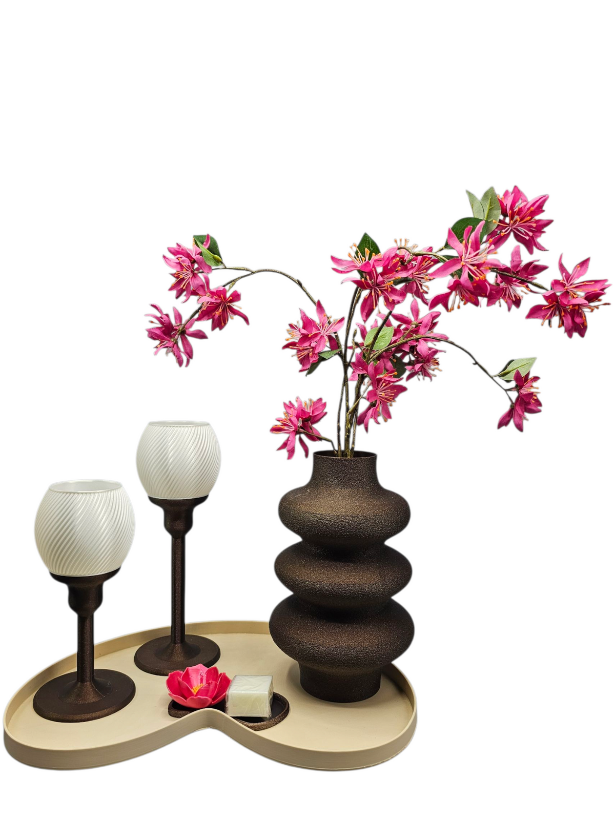 Complete Luxe Woondecoratie Set — Blossom Japandi Glow