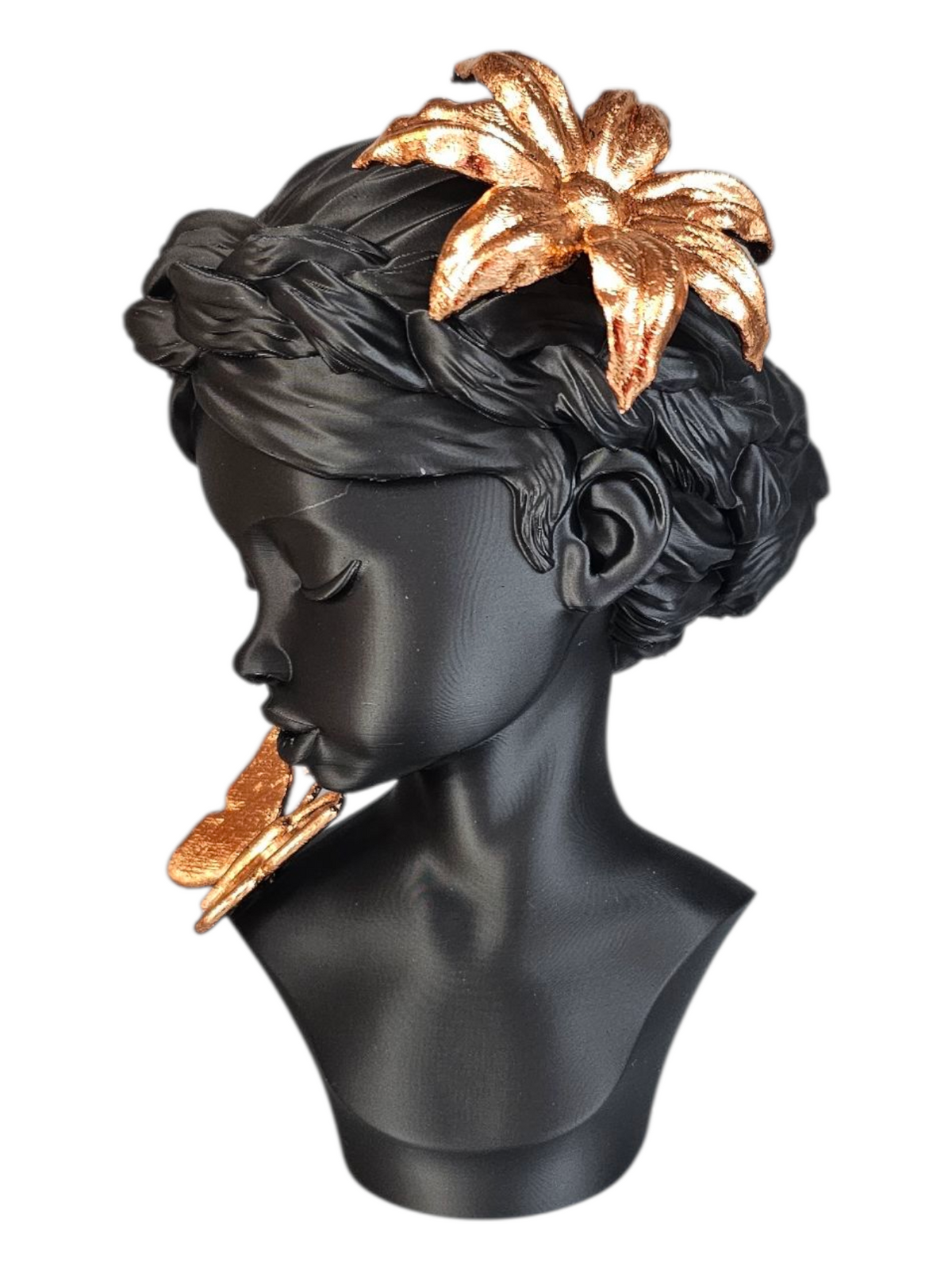 Luxury Layerzz – Midnight Bloom - Rose Gold Edition - kunstbeeld