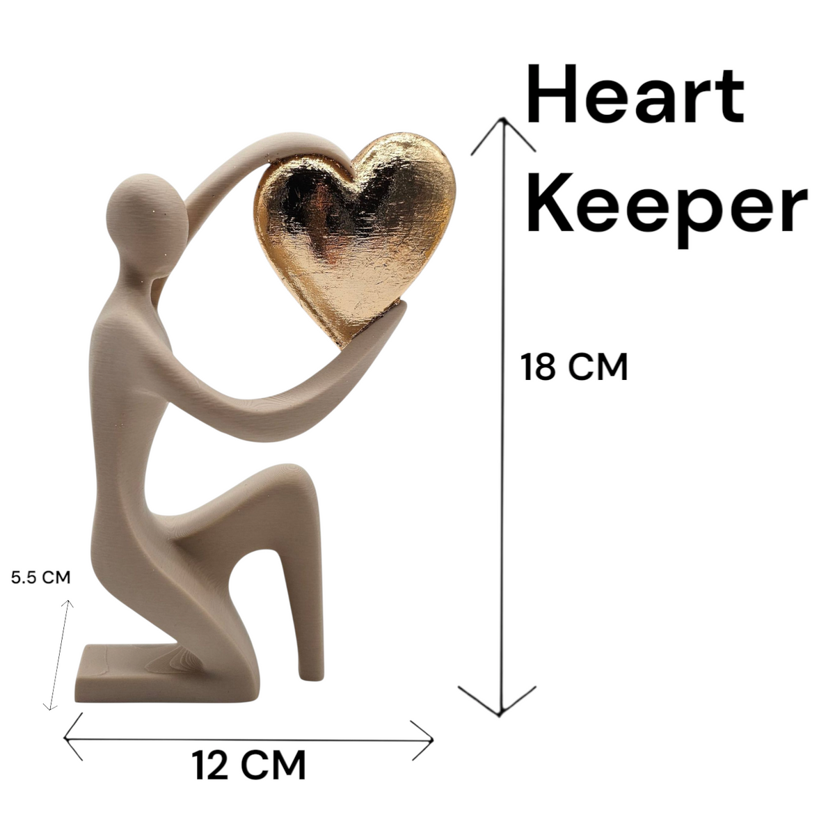 Luxury Layerzz – Heart Keeper | Beige & Gold
