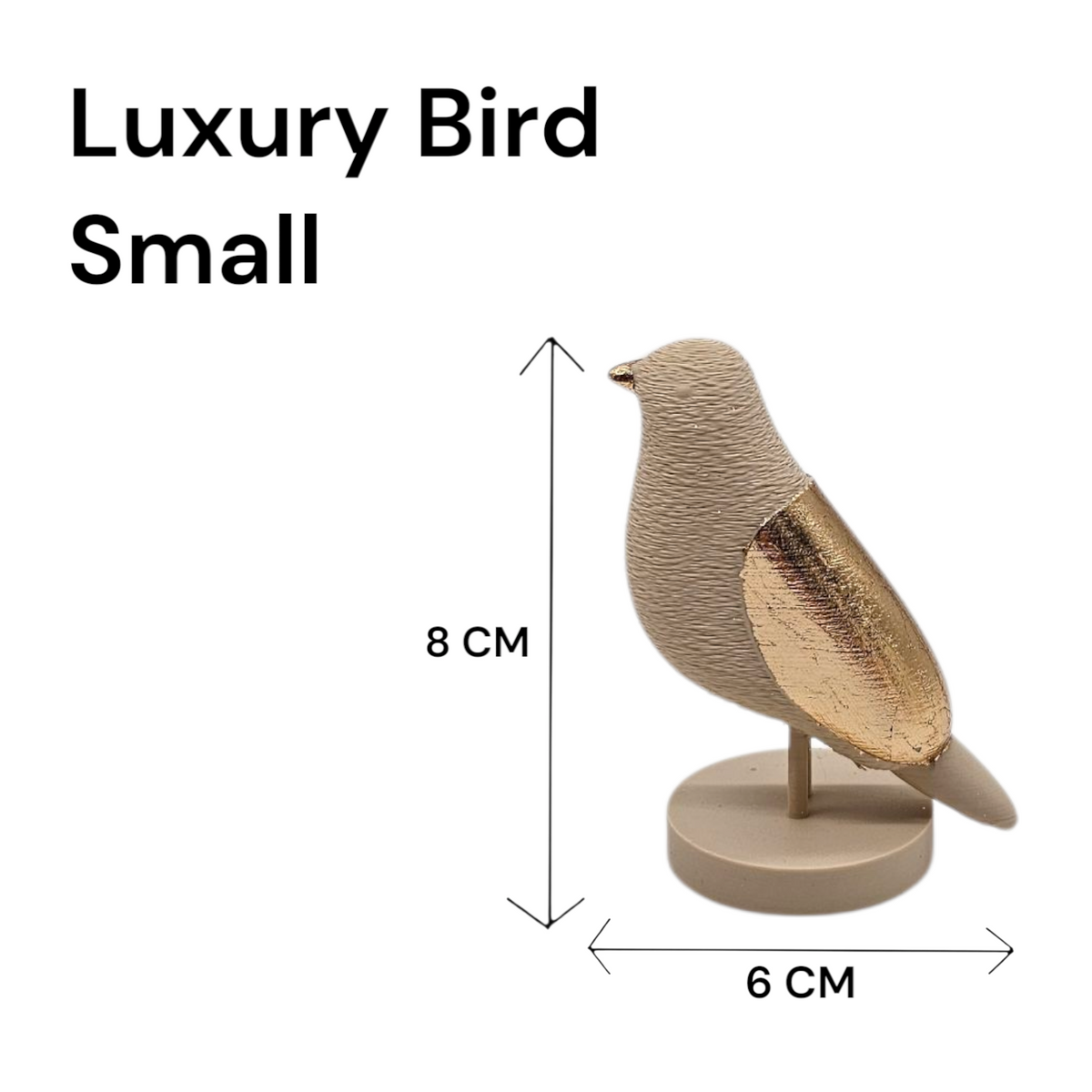 Luxury Layerzz – Luxury Birds | Beige & Champagne Goud - minimalistisch - Japandi Style - 3 maten