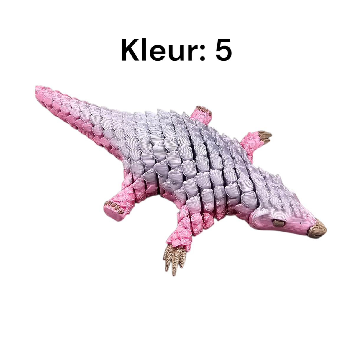 Fidget Armadillo - 3D geprint voor ontspanning groot en klein formaat