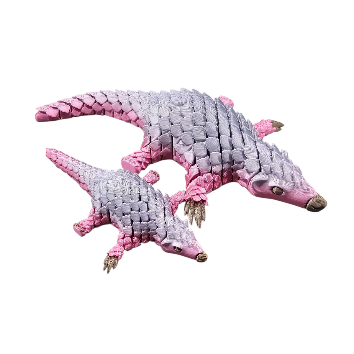 Fidget Armadillo - 3D geprint voor ontspanning groot en klein formaat