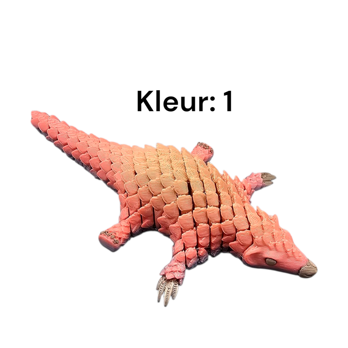 Fidget Armadillo - 3D geprint voor ontspanning groot en klein formaat