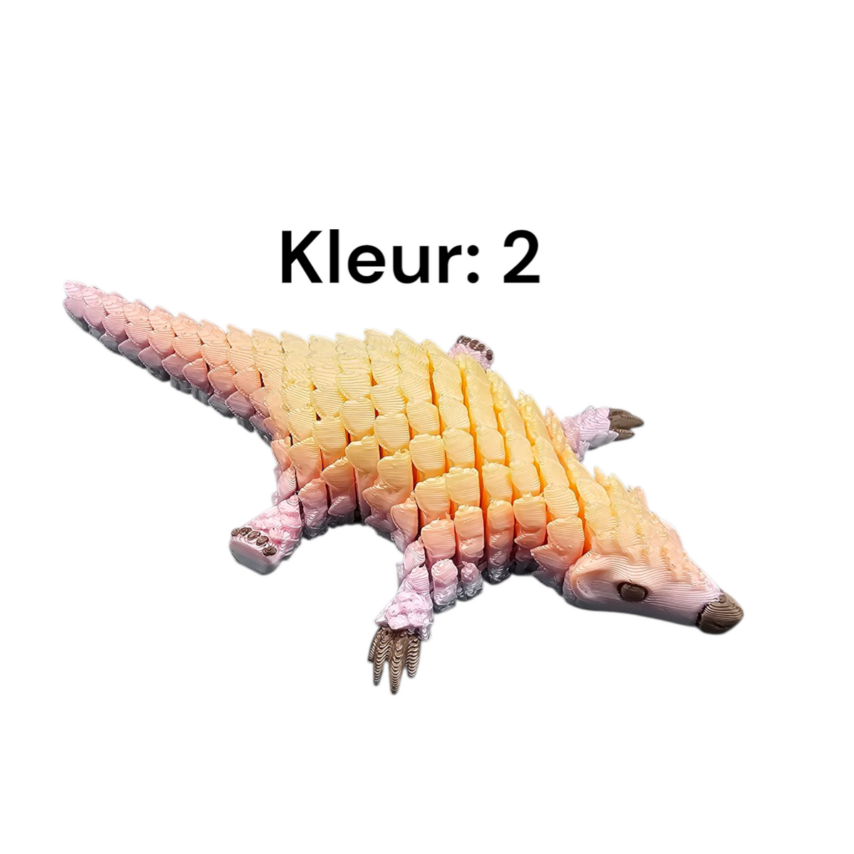 Fidget Armadillo - 3D geprint voor ontspanning groot en klein formaat